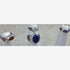 Silver rings with gemstones, diamonds and khanda / adi shakti symbols